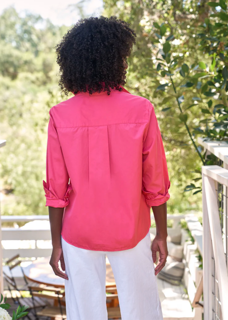 Frank & Eileen | Silvio Untuckable Button-Up | Superluxe Magenta