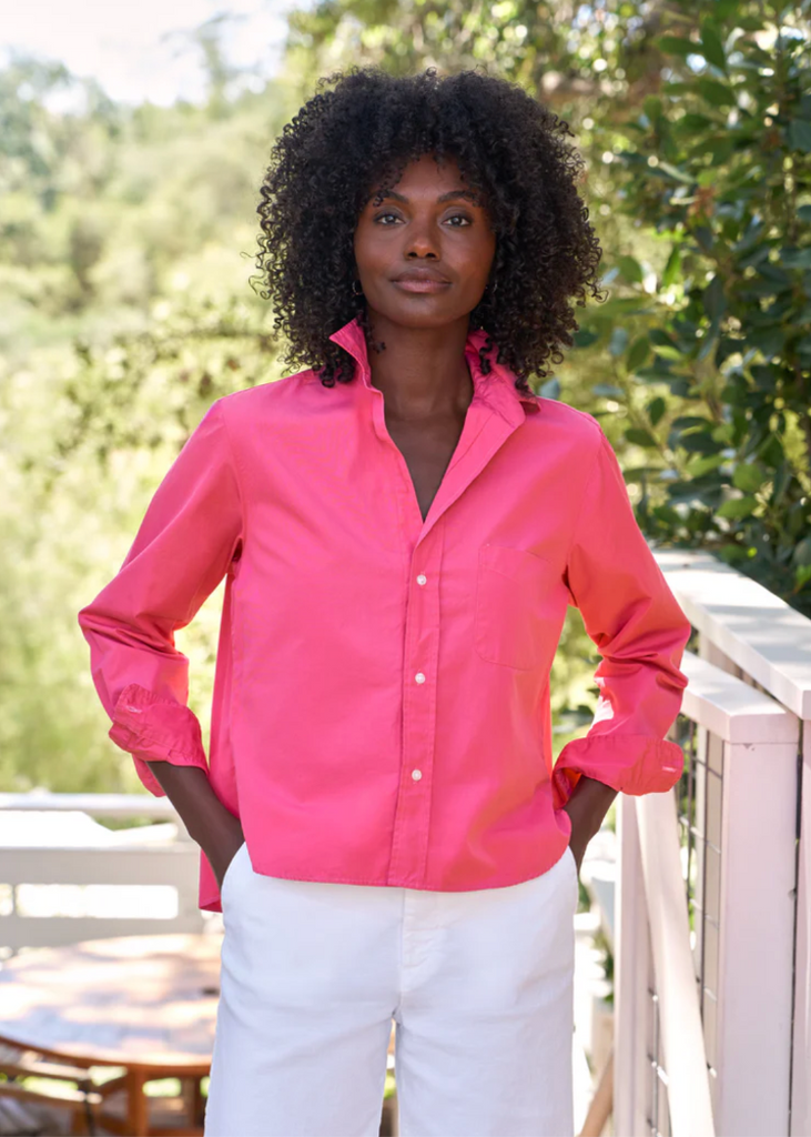 Frank & Eileen | Silvio Untuckable Button-Up | Superluxe Magenta