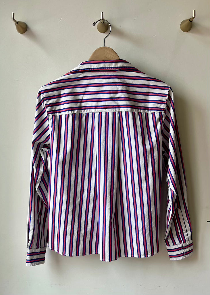 Frank & Eileen | Silvio Untuckable Button-Up | Italian Cotton | Stripe