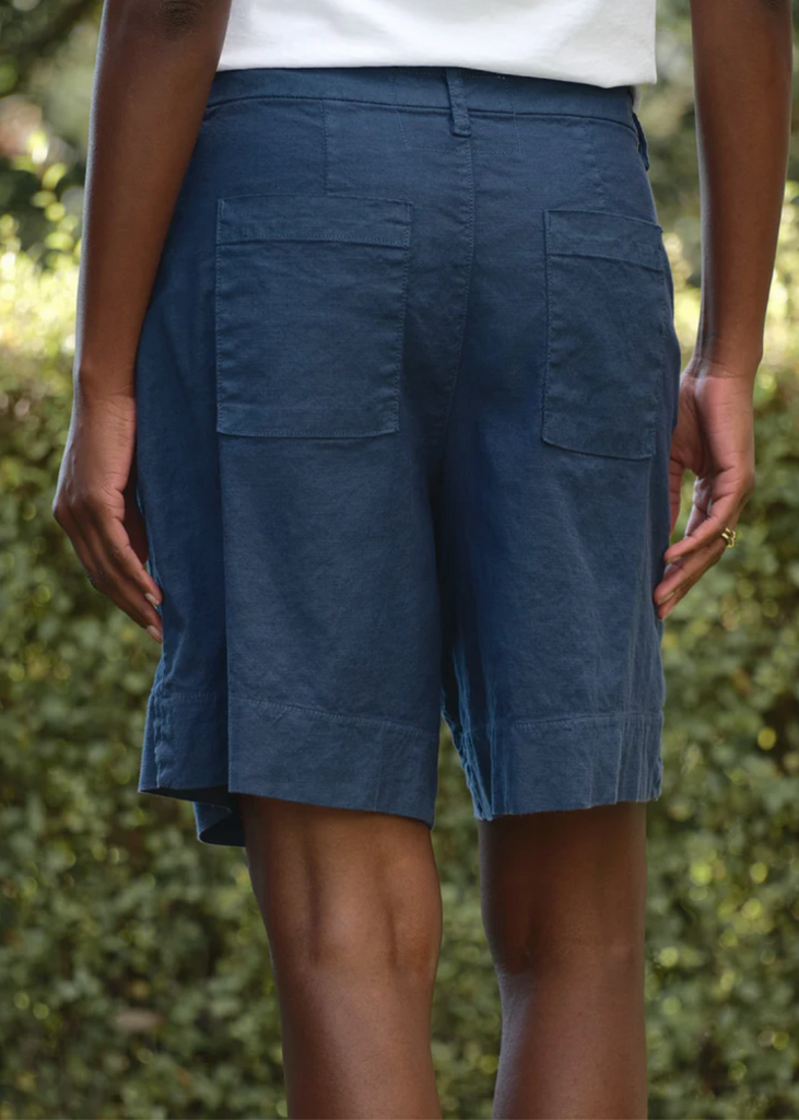Frank & Eileen | Waterford Golfshort 7.5" | Italian Performance Linen Navy