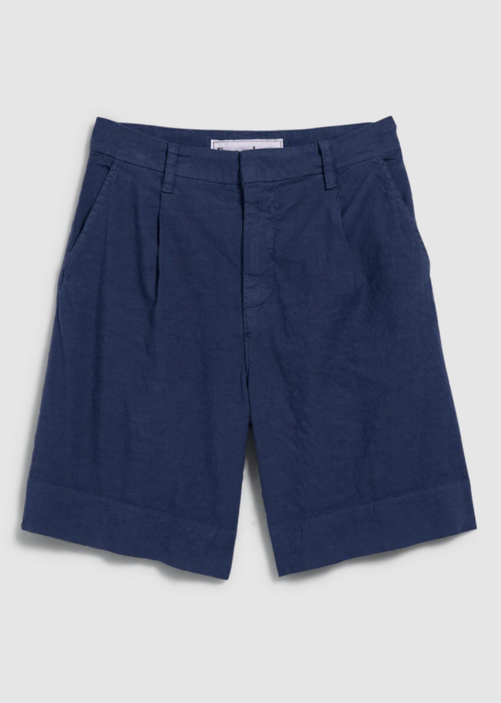Frank & Eileen | Waterford Golfshort 7.5" | Italian Performance Linen Navy