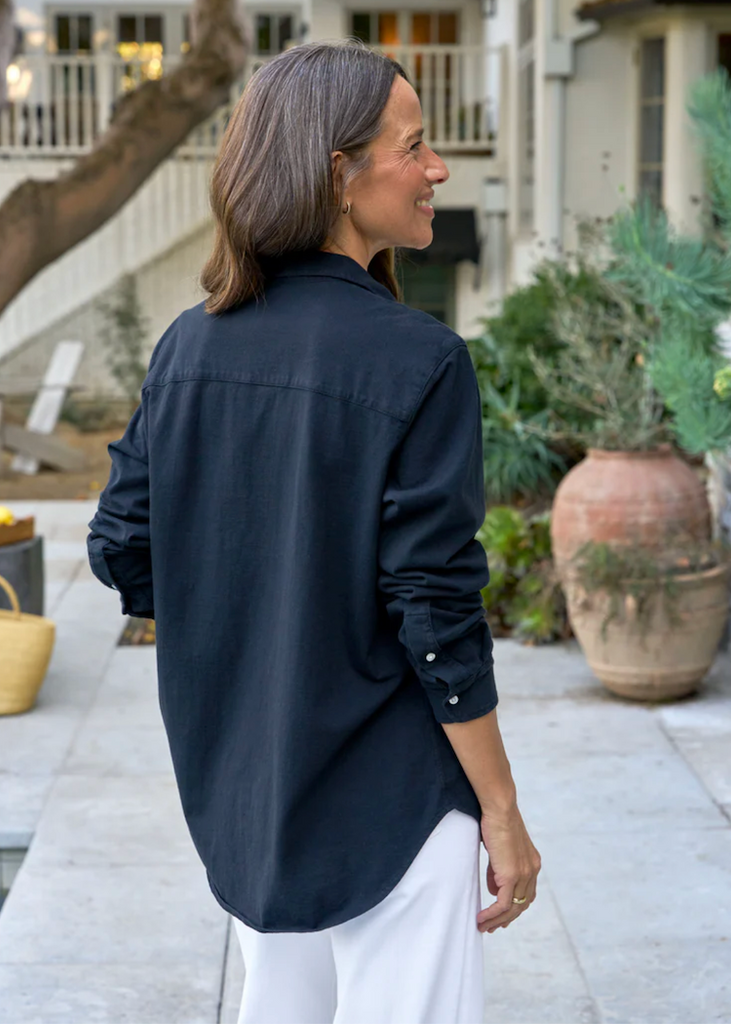Frank & Eileen | Waverly Button Up Shirt | Vintage Jersey Navy