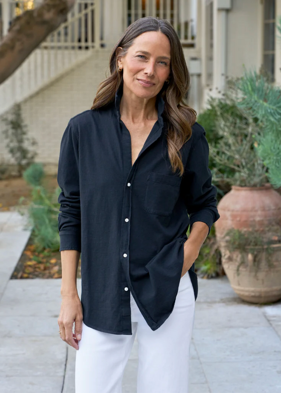 Frank & Eileen | Waverly Button Up Shirt | Vintage Jersey Navy