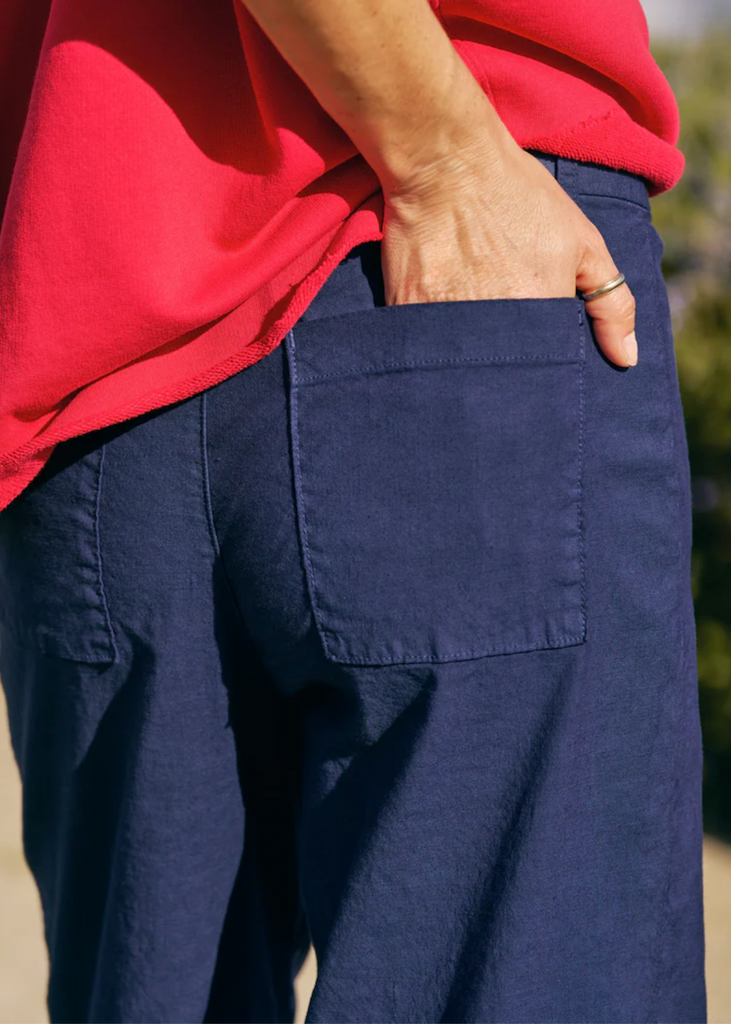 Frank & Eileen | Wexford Trouser | Italian Performance Linen | Navy