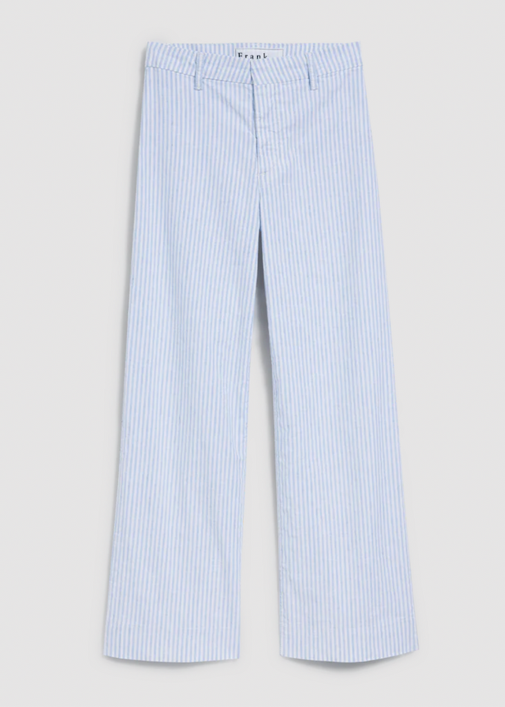 Frank & Eileen | Wexford Trouser | Italian Performance Linen | Stripe