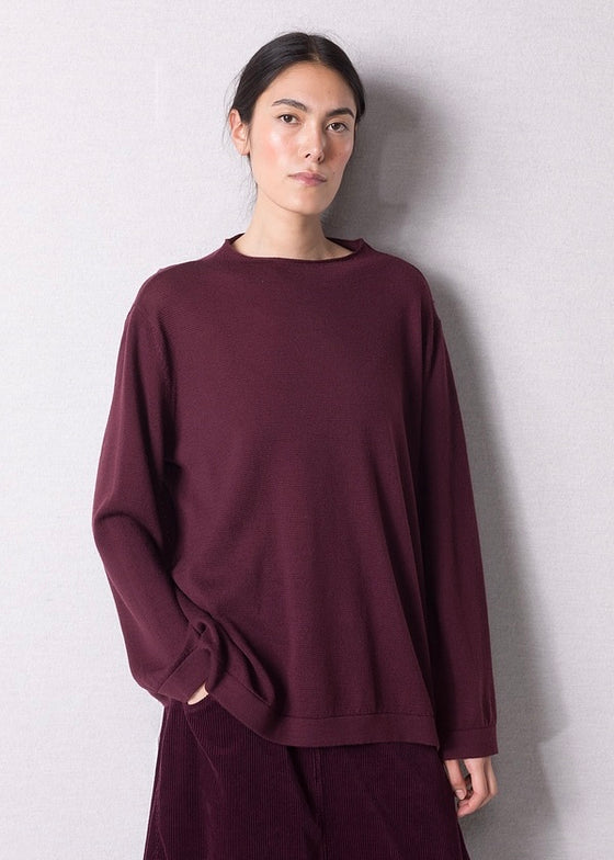 Oska | Pullover - Wine Color