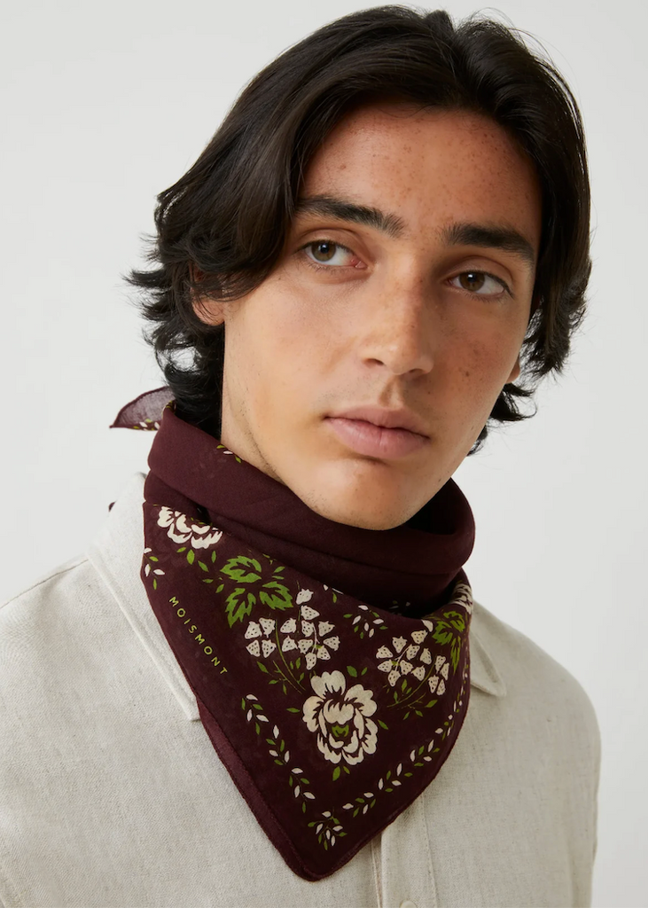 Moismont | Fichu Foulard No 652 | Garnet