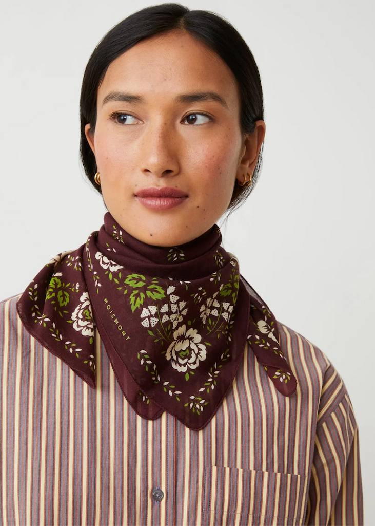 Moismont | Fichu Foulard No 652 | Garnet