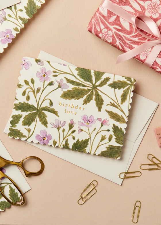 Wanderlust Paper Co | Geranium 'Birthday Love' Card