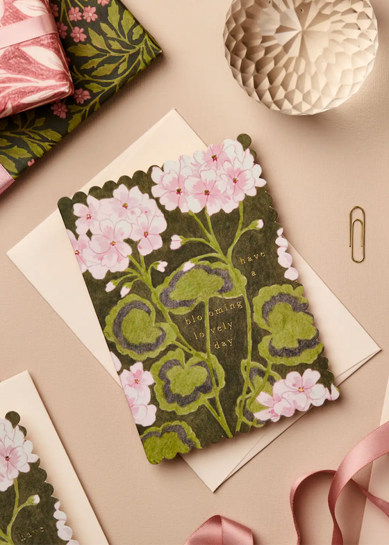 Wanderlust Paper Co | Geranium 'Blooming Lovely Day' Card