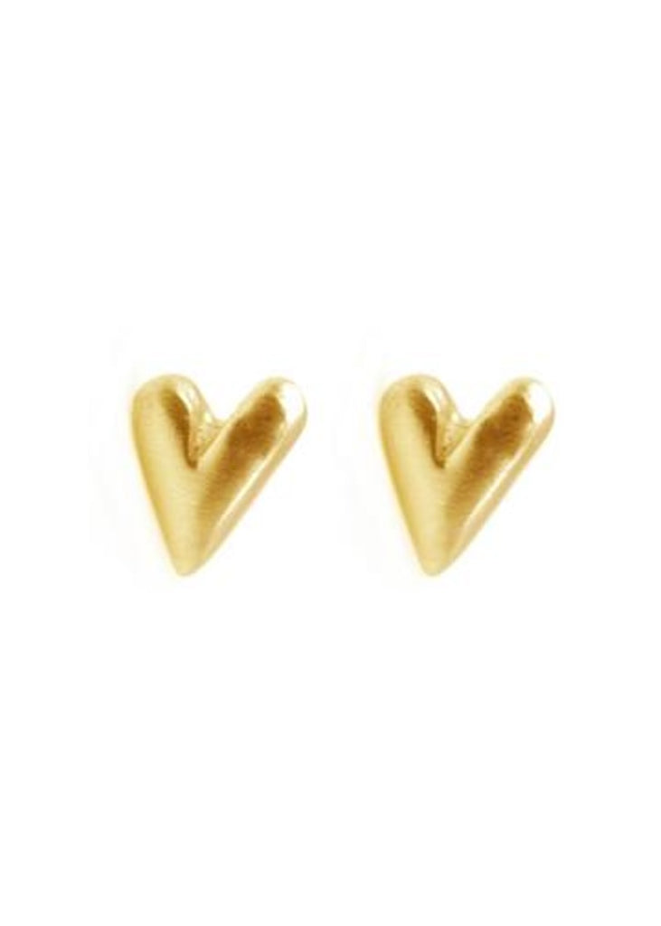 Philippa Roberts | Vermeil Heart Stud Earrings