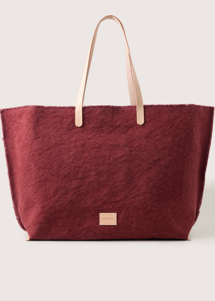 Graf Lantz | Hana Canvas Boat Bag | Plum