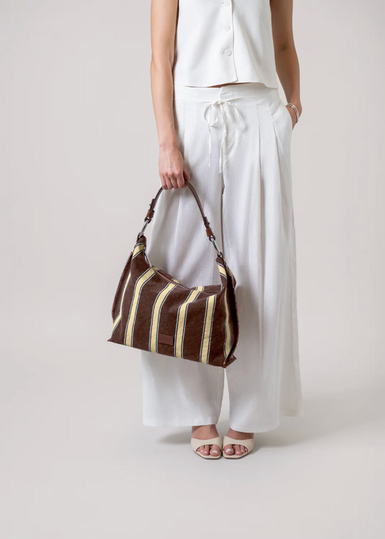 Graf Lantz | Hana Canvas Hobo Bag | Vinyard