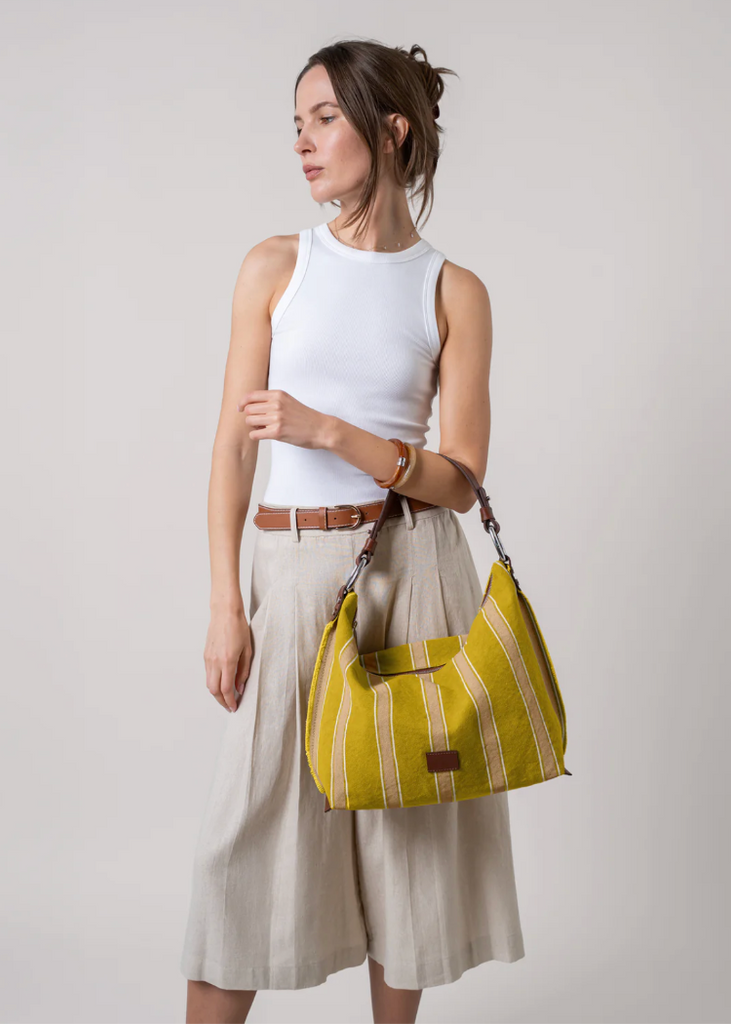 Graf Lantz | Hana Canvas Hobo Bag | Wheatfield