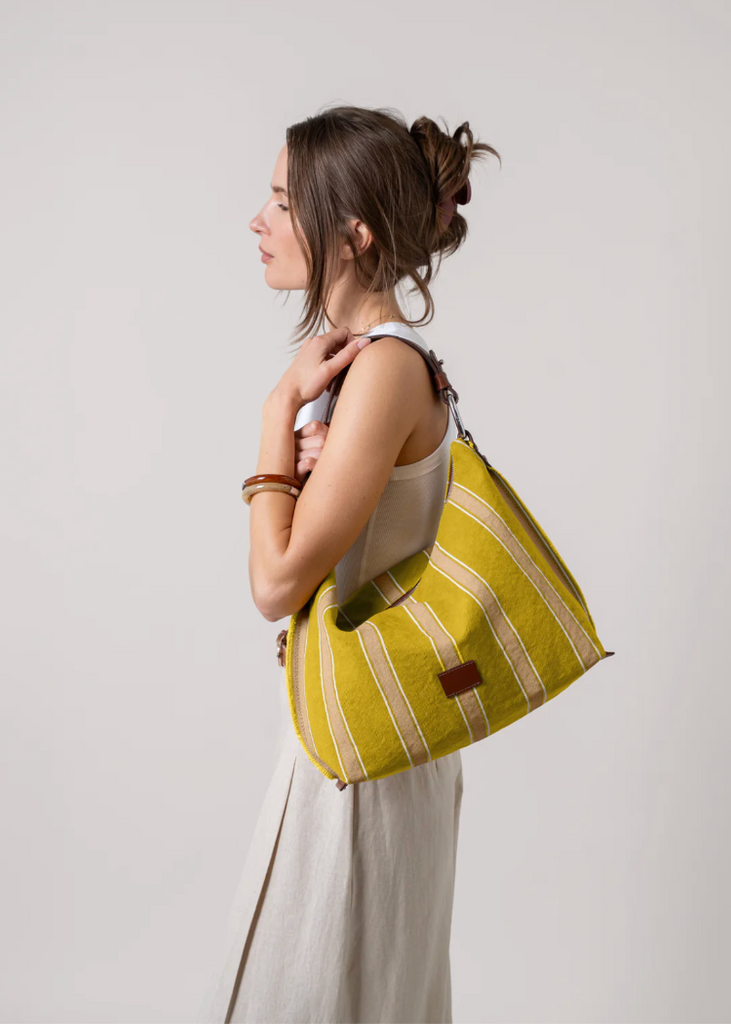 Graf Lantz | Hana Canvas Hobo Bag | Wheatfield