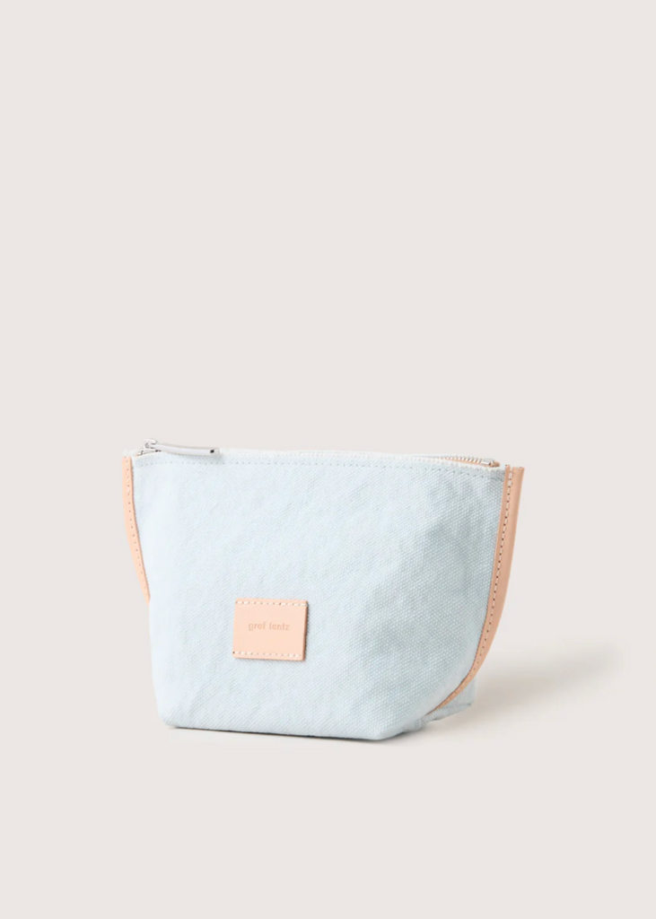 Graf Lantz | Hana Canvas Pouch | Mist Vachetta