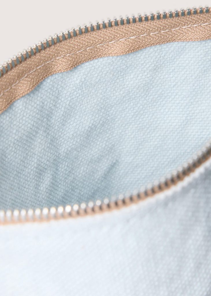 Graf Lantz | Hana Canvas Pouch | Mist Vachetta