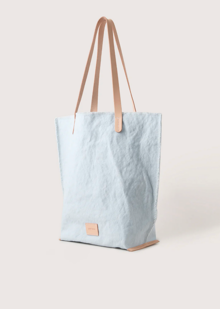 Graf Lantz | Hana Canvas Tote | Mist Vachetta
