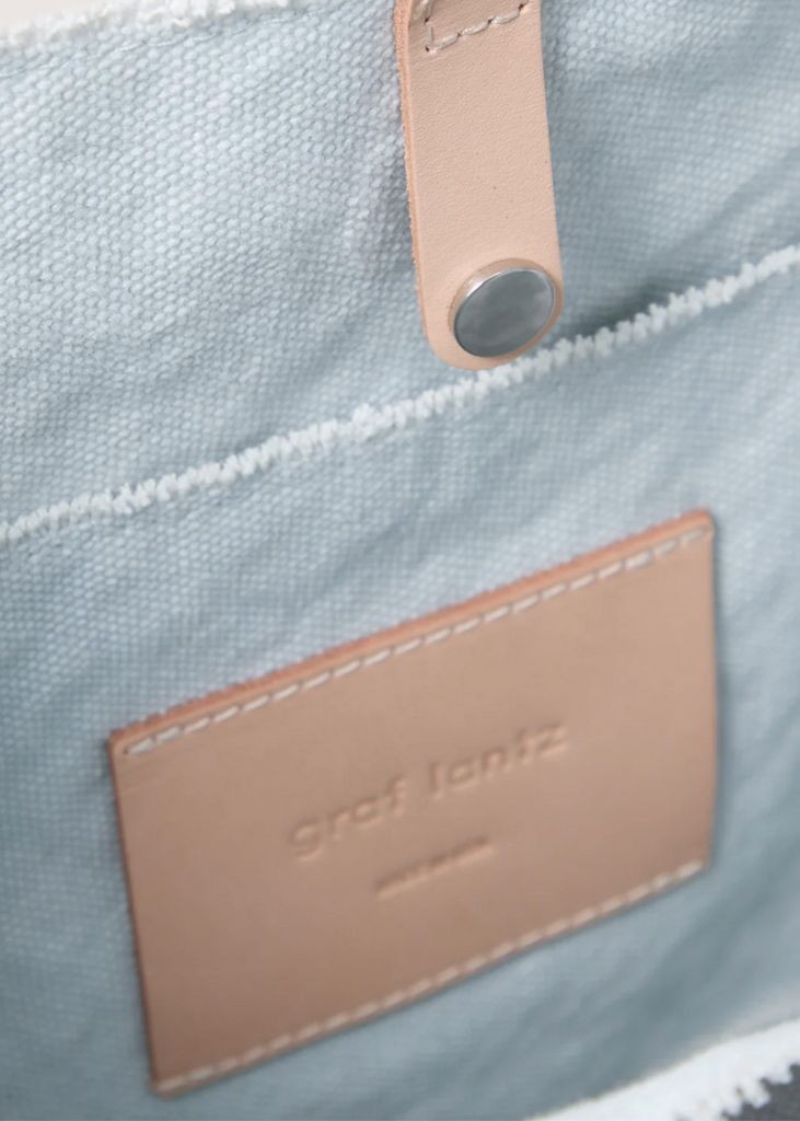 Graf Lantz | Hana Canvas Tote | Mist Vachetta