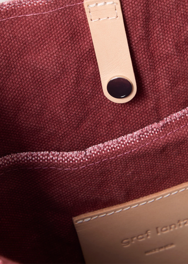 Graf Lantz | Hana Canvas Tote | Plum Vachetta