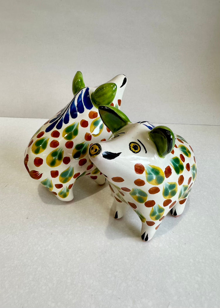 Wild Pig Salt + Pepper Set of Two Green