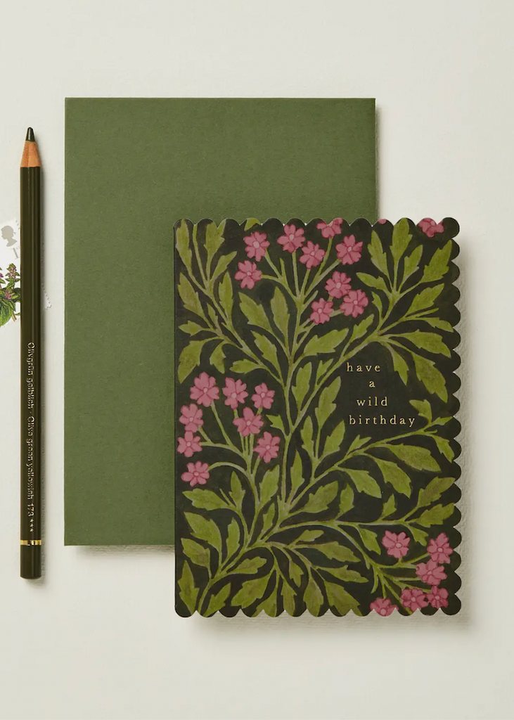 Wanderlust Paper Co | Green Flora 'Wild Birthday' Card