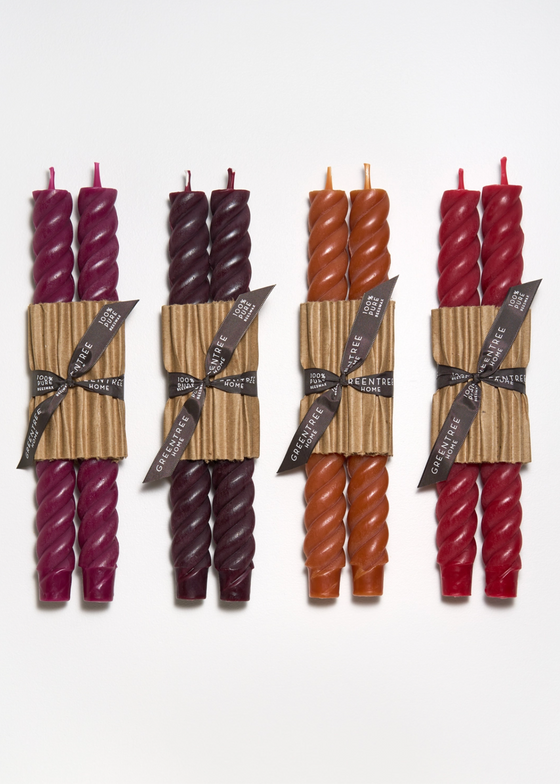 Greentree Home Candle | 10" Rope Taper Candles