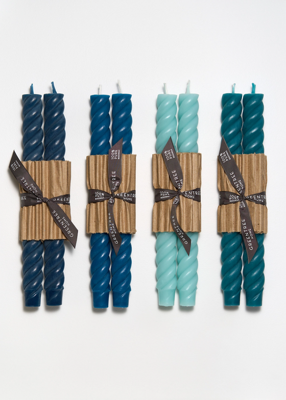 Greentree Home Candle | 10" Rope Taper Candles