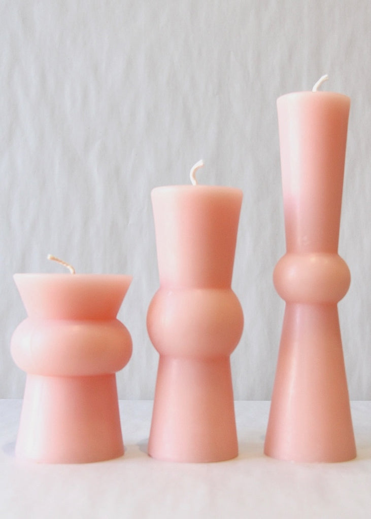 Greentree Home | Josee Pillar Candle in Blush