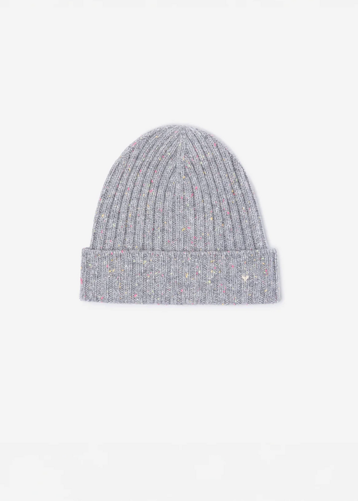 Lao Lao Studios | The Kids Rib Beanie | Grey Confetti