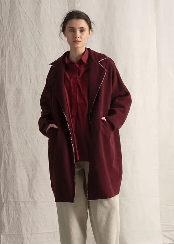 H+ Hannoh Wessel | Coat Marguerite | Oxblood