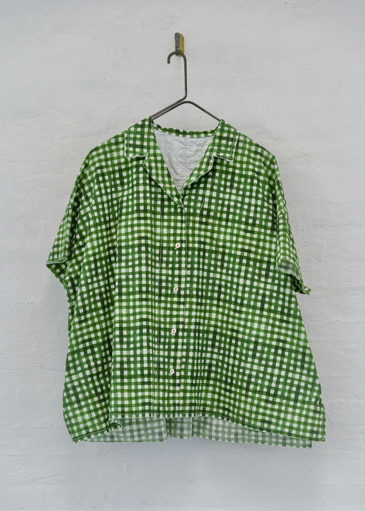 H + Hannoh Wessel | Printed Shirt Serenity | Green Check