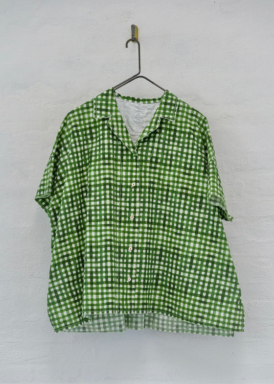 H + Hannoh Wessel | Printed Shirt Serenity | Green Check