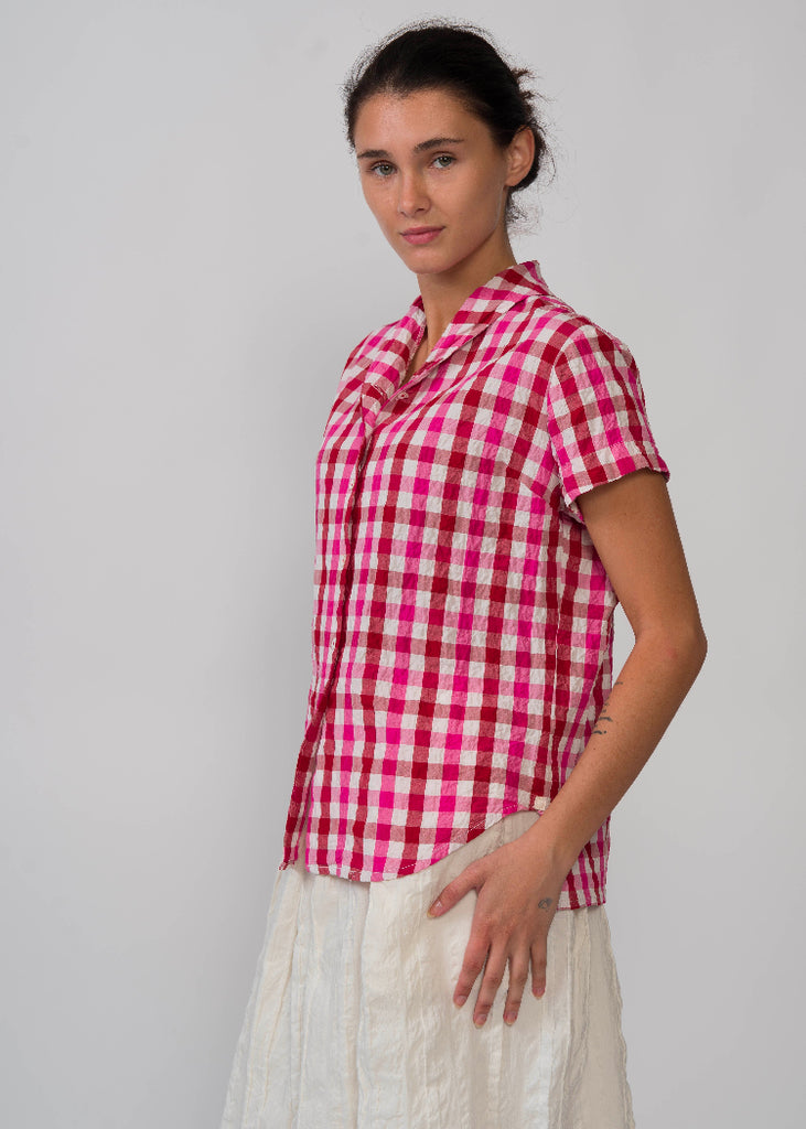H+ Hannoh Wessel | Shirt Serena | Red Pink Check