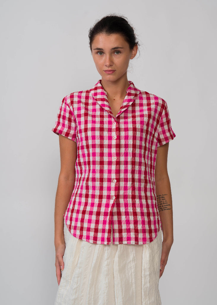 H+ Hannoh Wessel | Shirt Serena | Red Pink Check