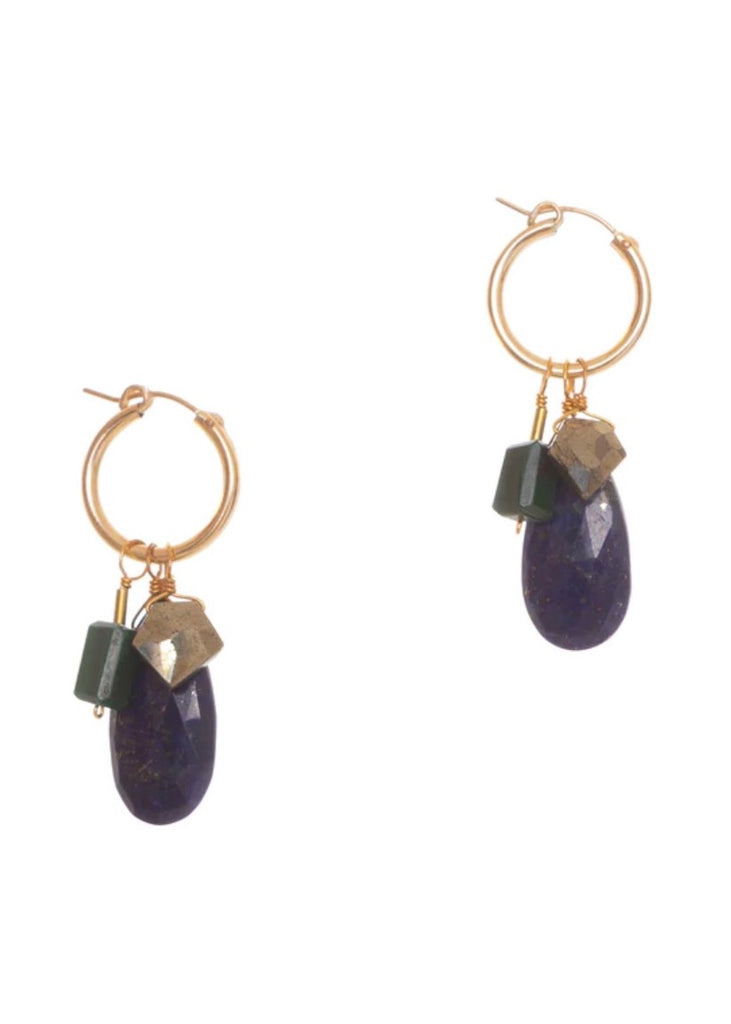 Hailey Gerrits | Forest Charm Earrings Lapis