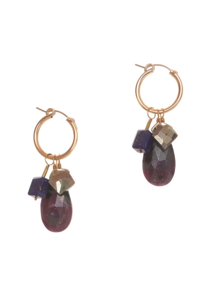 Hailey Gerrits | Forest Charm Earrings Ruby Zoisite