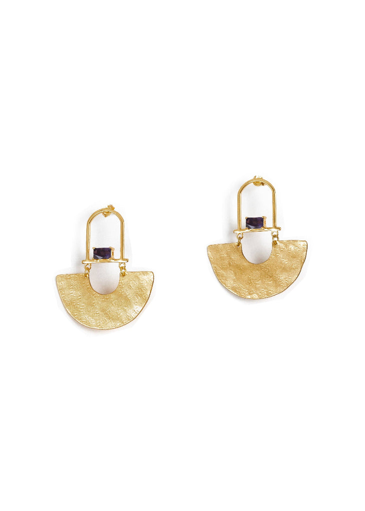 Hailey Gerrits | Classic Flavia Earrings | Iolite