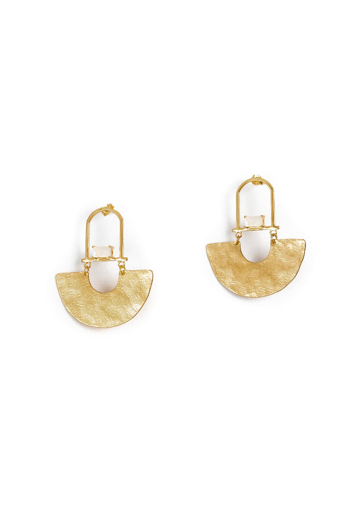Hailey Gerrits | Classic Flavia Earrings | Moonstone