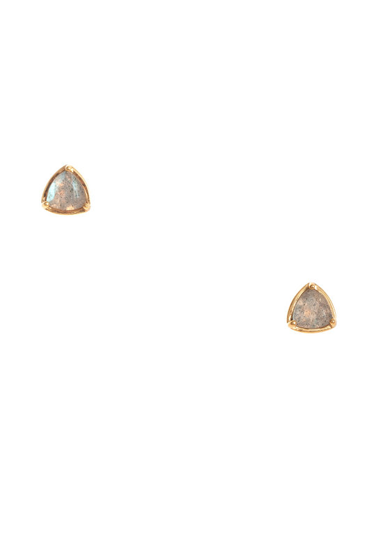 Hailey Gerrits | Classic Trillion Earrings | Labradorite
