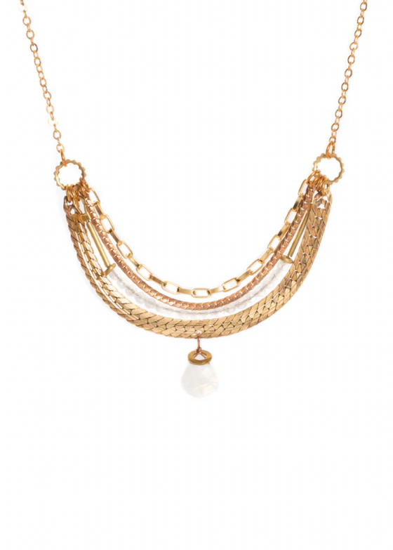 Hailey Gerrits | Coastal Necklace Moonstone