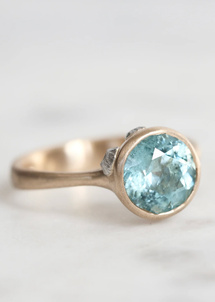 Hannah Blount | Breeze Aquamarine Ring | 14k