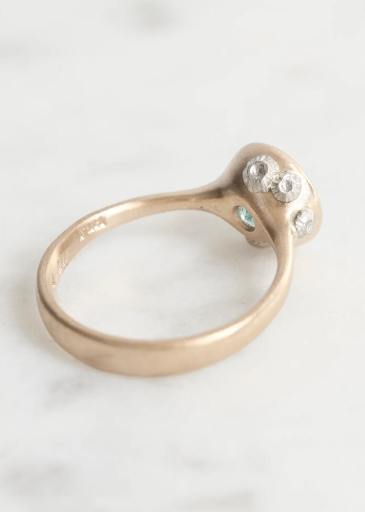 Hannah Blount | Breeze Aquamarine Ring | 14k