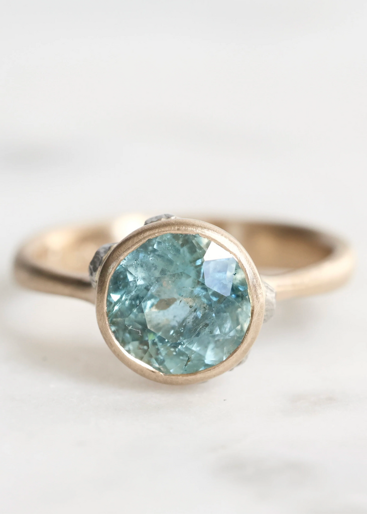 Hannah Blount | Breeze Aquamarine Ring | 14k