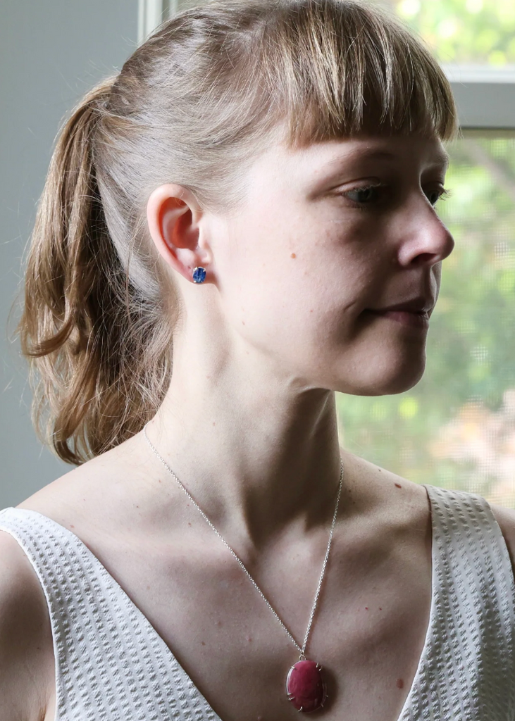 Hannah Blount | Daydream Kyanite Vanity Studs | 14k