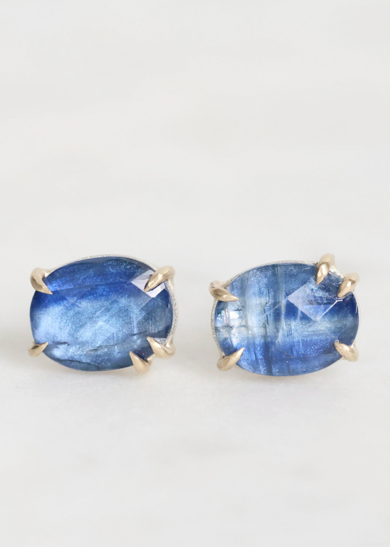 Hannah Blount | Daydream Kyanite Vanity Studs | 14k