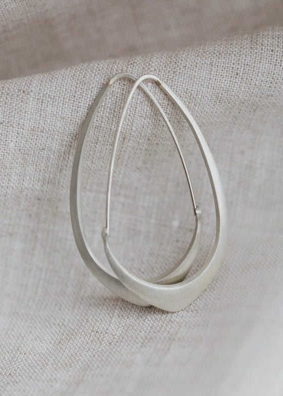Hannah Blount | Little Facet Hoops | Silver
