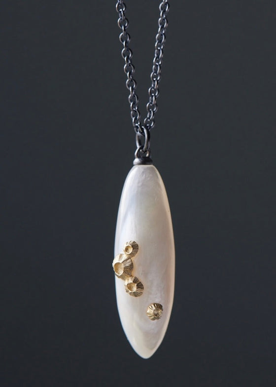 Hannah Blount | Mother of Pearl Necklace | 14k Barnacles