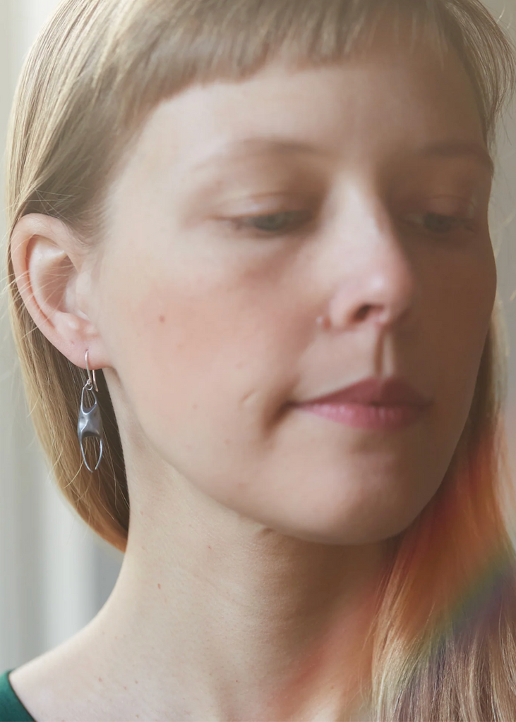 Hannah Blount | Small Skate Egg Case Earrings