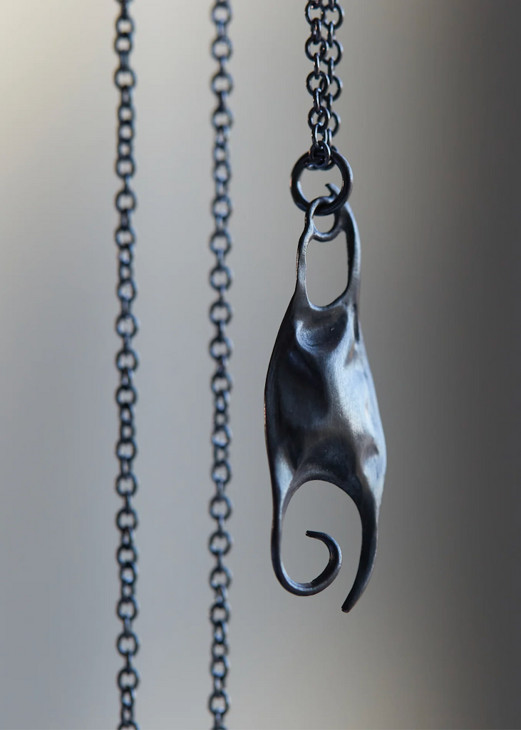 Hannah Blount | Small Skate Egg Case Necklace
